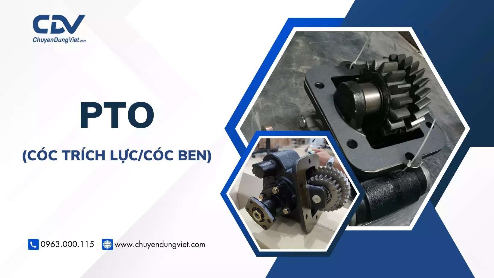 PTO XE TẢI LÀ GÌ? BỘ TRÍCH CÔNG SUẤT PTO (CÓC TRÍCH LỰC, CÓC BEN PTO)